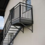 Anbaubalkon Stahltr./Geländer